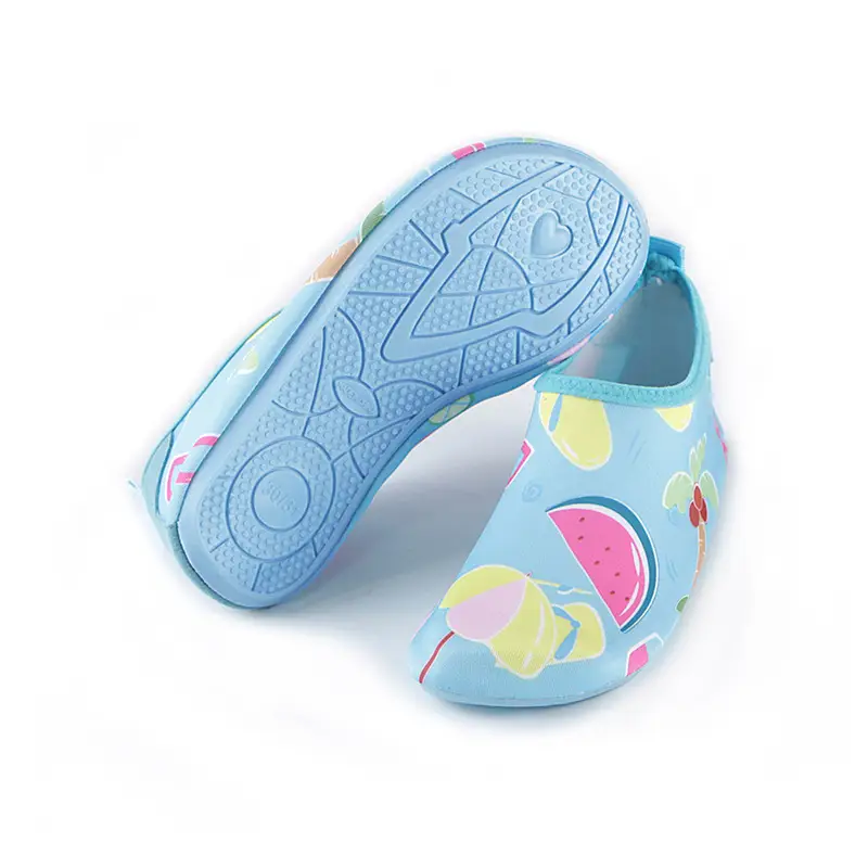 Children's Cartoon Beach Shoes With Multi-color Soles