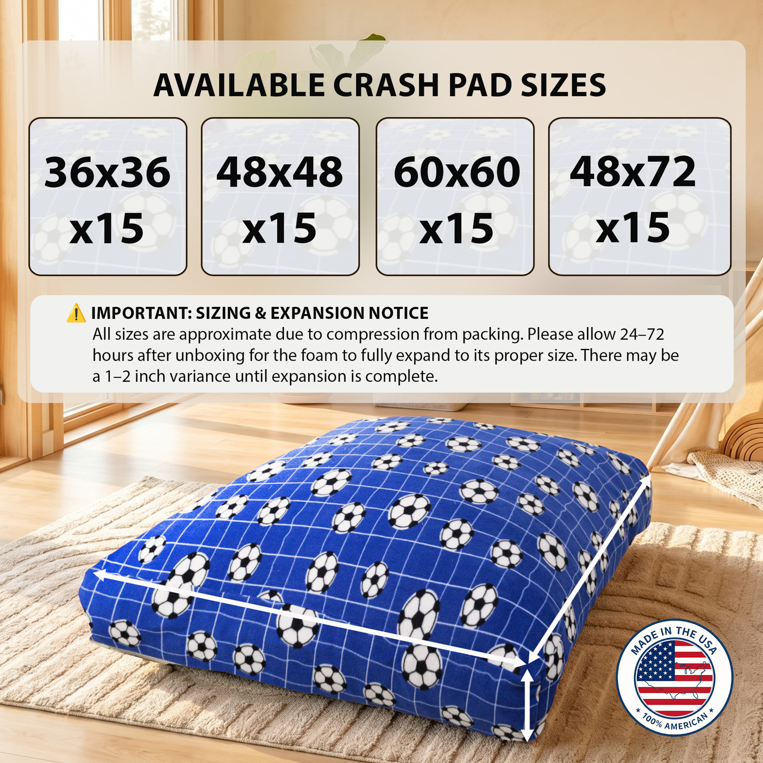 Tapis de protection sensoriel pour enfants et adultes avec blocs de mousse – Image 8
