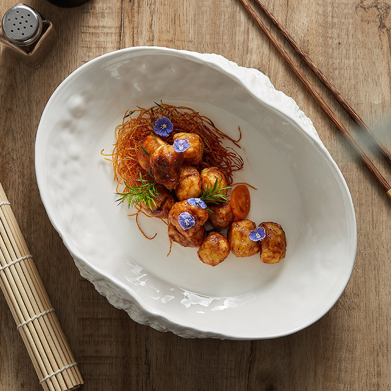 Special-shaped Ceramics High-end Plate Light Luxury Hotel Tableware - Image 6