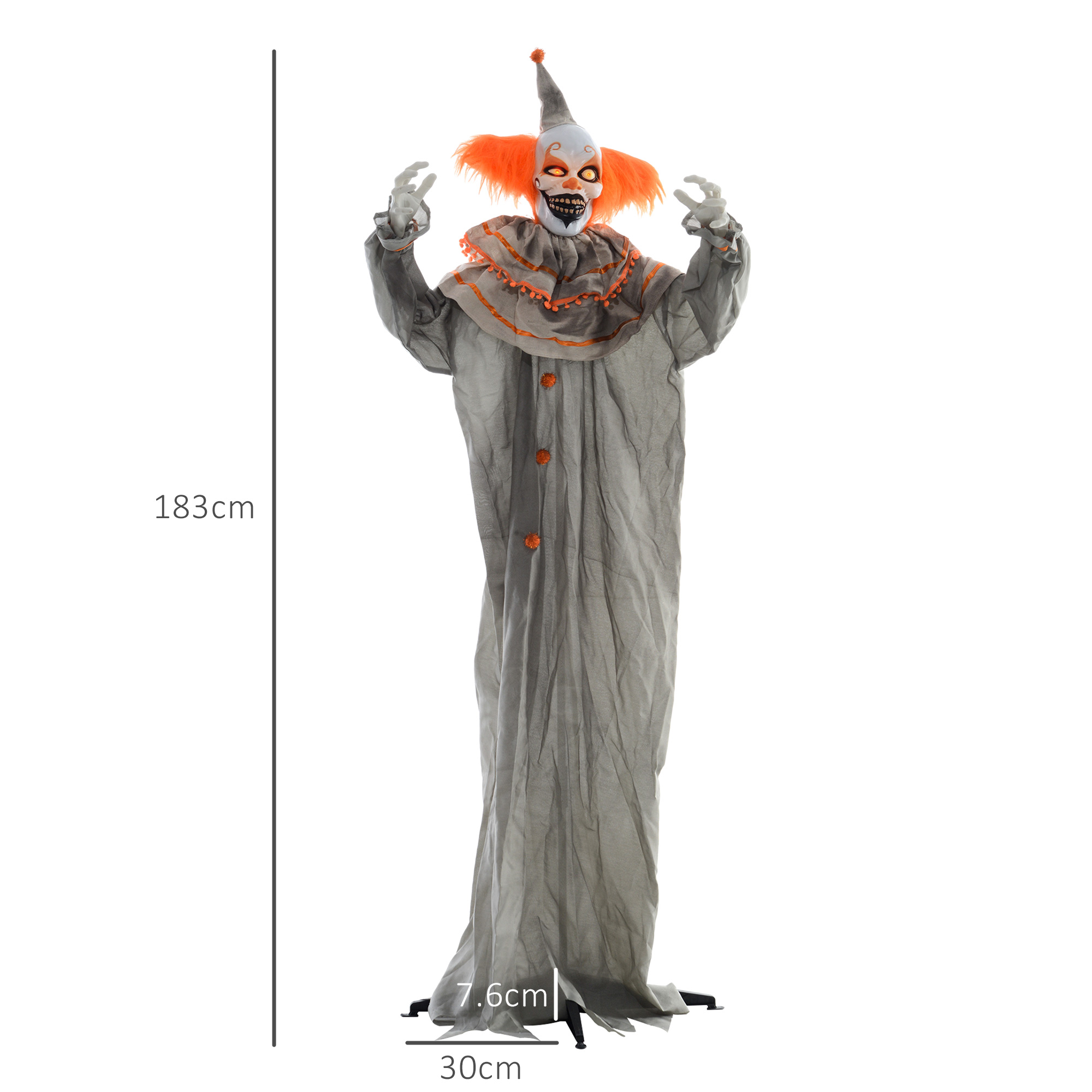 Orange j oker halloween electronic animation doll no. 6,