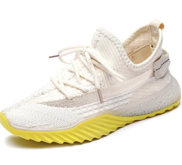 Mesh Fashion Breathable Sports Dancing Shoes Beige - Shop at LoveMi
