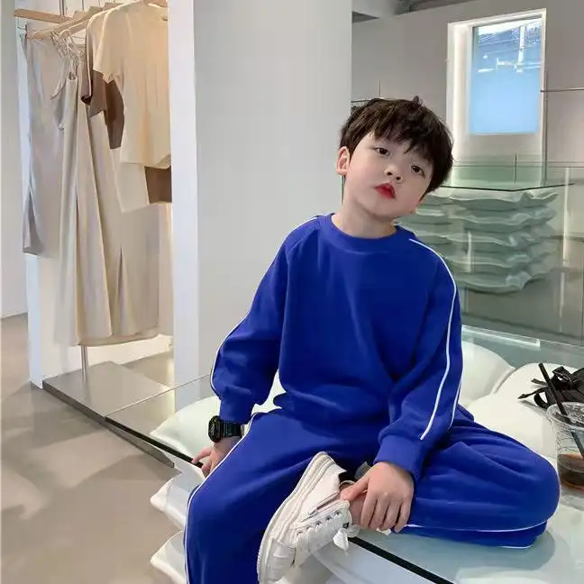 Children Sports Pants Long Sleeve Two Piece Suit