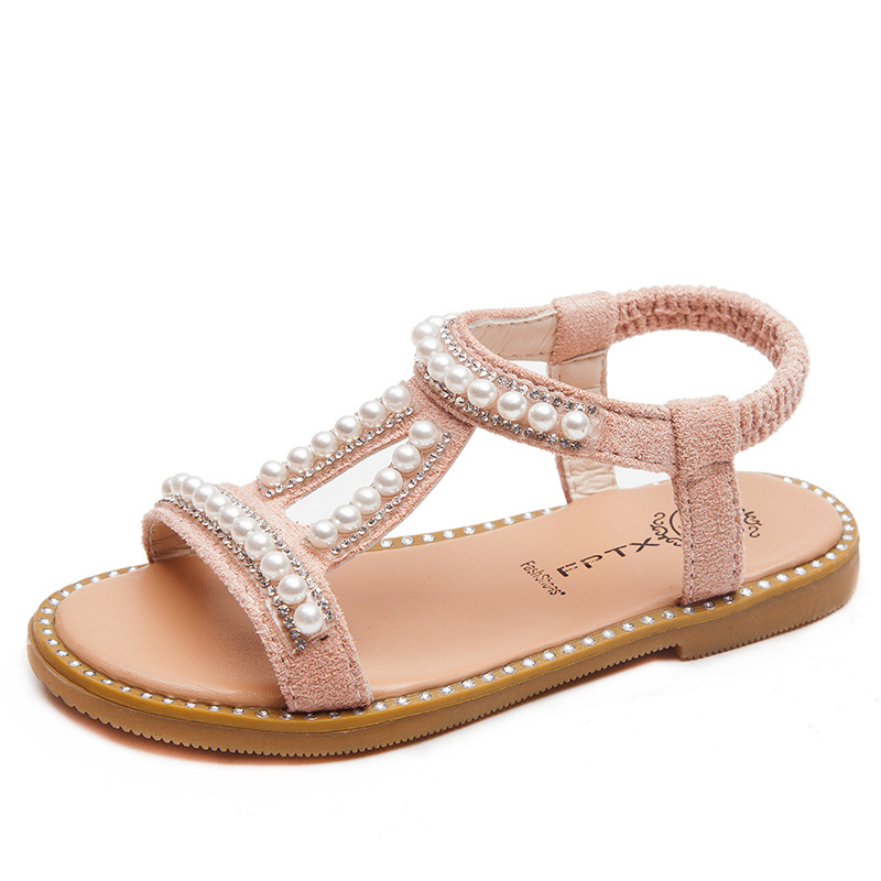 Title 3, Summer Girls Pearl Toe Princess Sandals