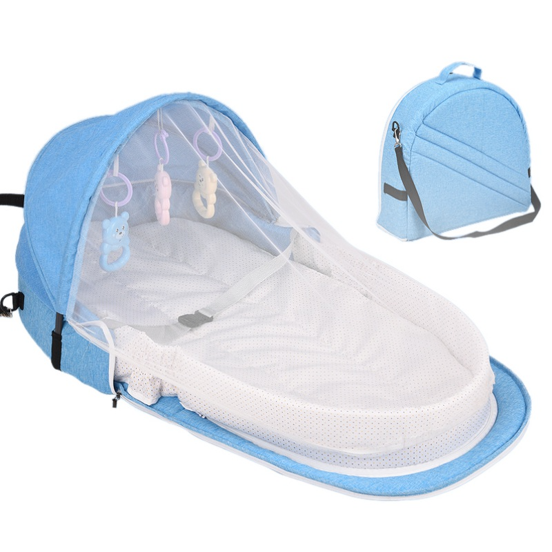 Title 12, Baby Travel Bed with Sun Protection Mosquito Ne...