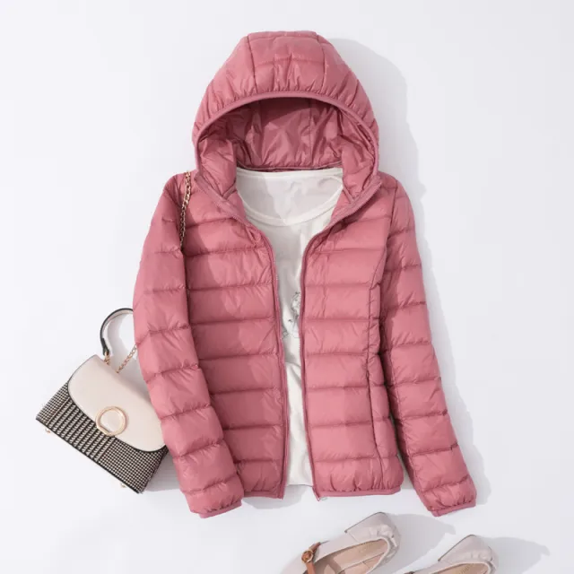 Slim Slimming Portable Short And Thin Down Jacket Women Leather Powder - Shop at LoveMi