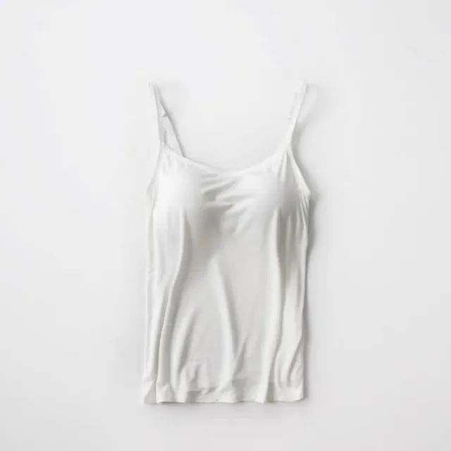 Halter Vest Women With Chest Pad Thin Women's Leggings White - Shop at LoveMi