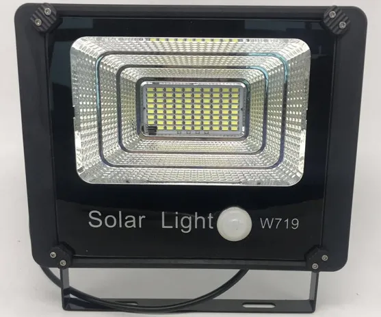 Solar Powered Motion Sensor LED Work Light 80W 5000mAh For W719 Remote Control Street Battery