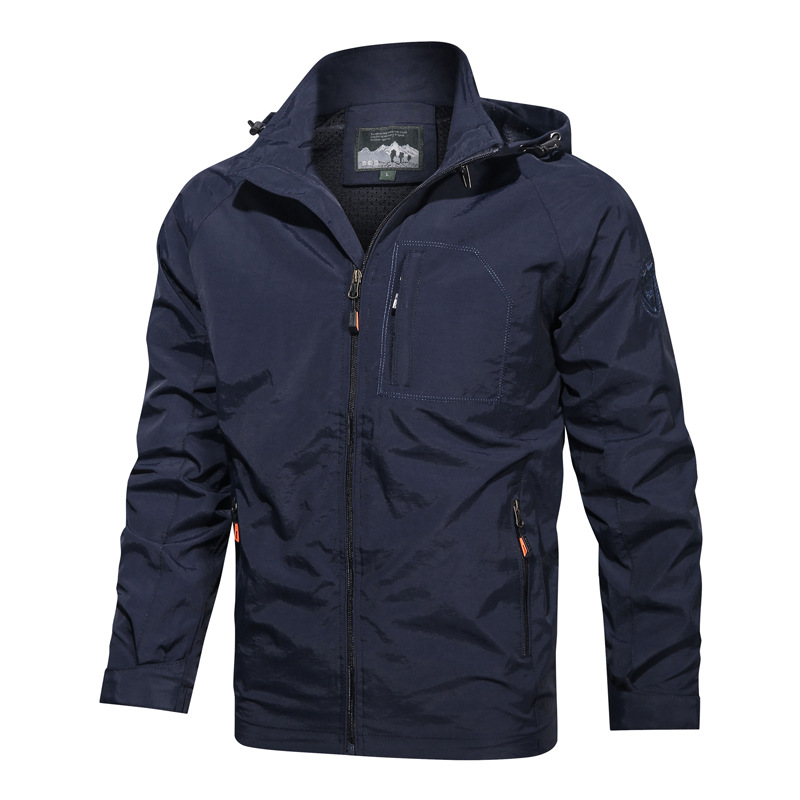 Title 6, Chaqueta con capucha para hombre alpinismo cort...