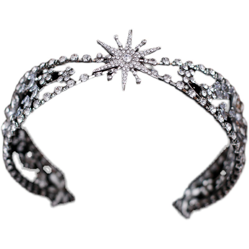 Vintage Grand Bride Headdress Hair Band Crown