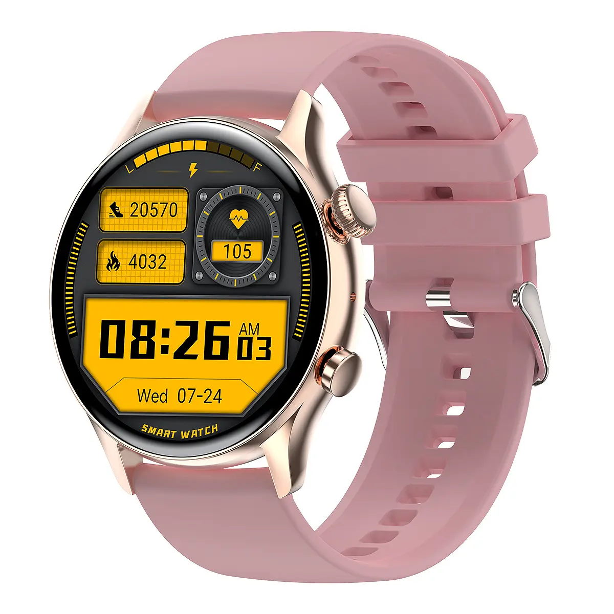 Round Dial True Waterproof NFC Screen Heart