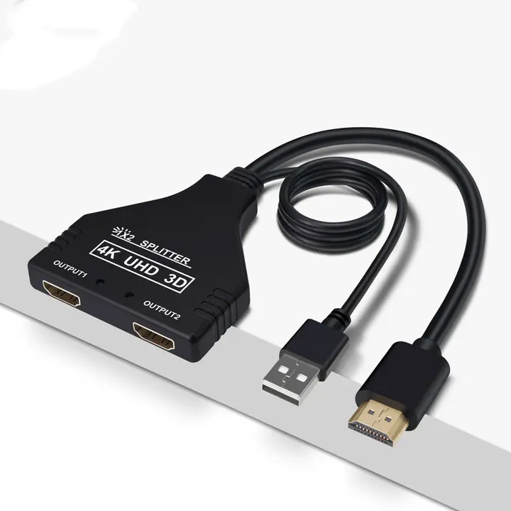 One Divided Into Two HDMI Distributor with USB Power