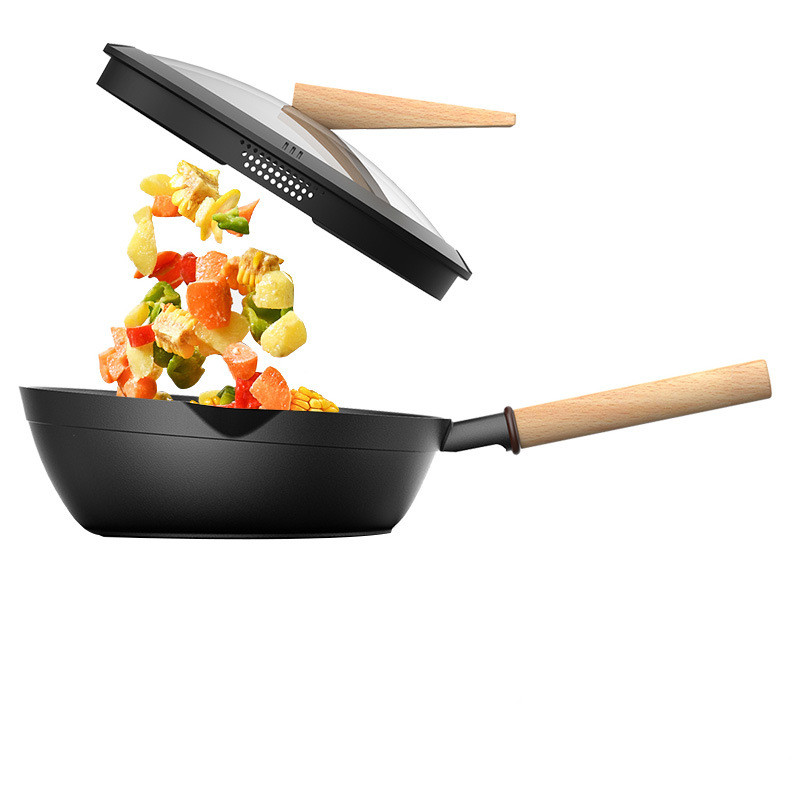 Title 2, Yuewei Bird Beak Wok Non-stick Frying Pan With ...