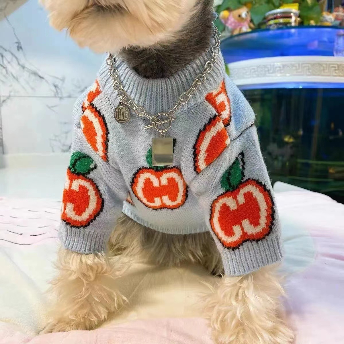 Padded Sweater For Dogs And Cats Blue - Shop at LoveMi
