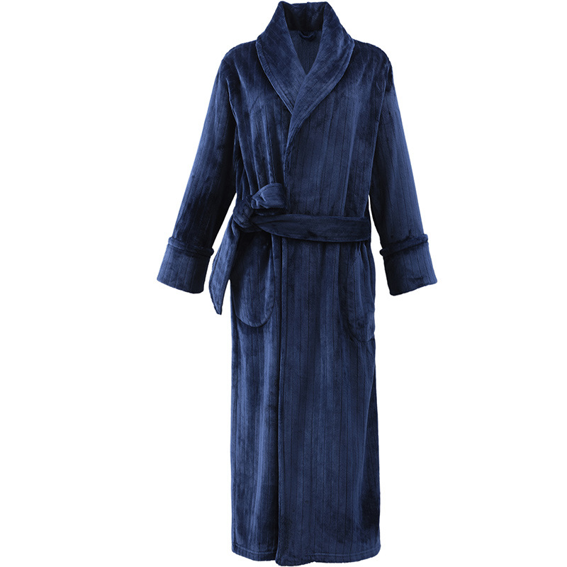 Title 1, Plush Coral Wool Warm Casual Bathrobe