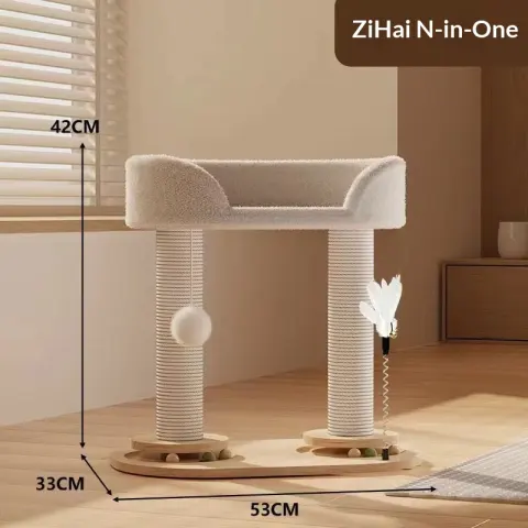 Cat Climbing Rack Cat Nest Integrated Sisal Column Grinding