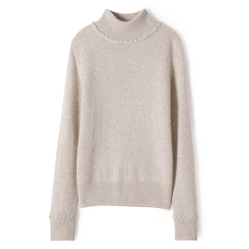 Title 2, Maglione donna in cashmere con collo alto, sott...