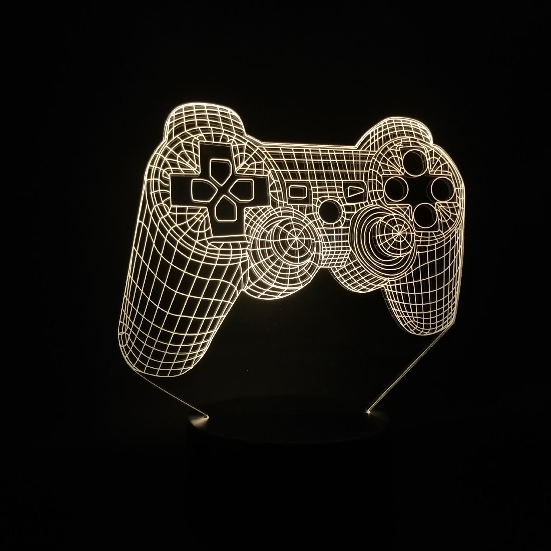 Title 5, Lampe de nuit créative avec manette de jeu 3D p...