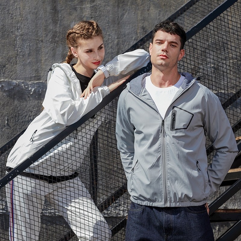 Striped Personality Pocket Men's Jacket Casual