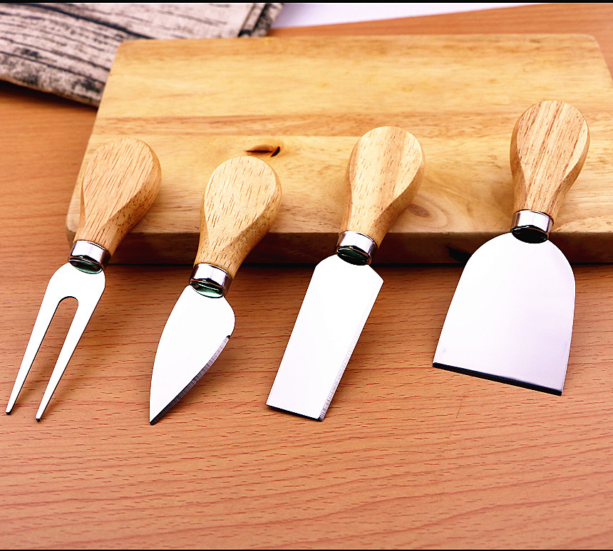 Title 5, Stainless steel cheese knife with oak handle