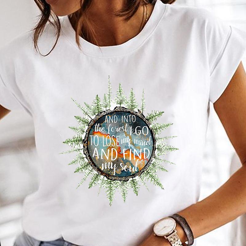 Cartoon Dragonfly Sunflower Girl Fashion Top