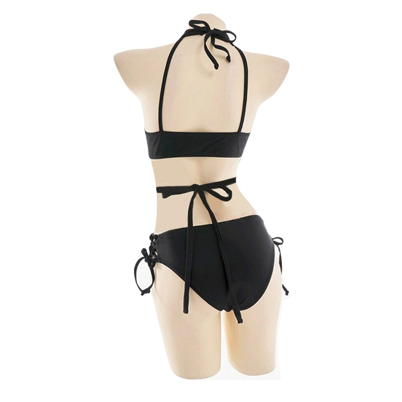 Title 5, New Fashionable Black Suspender Swimsuit