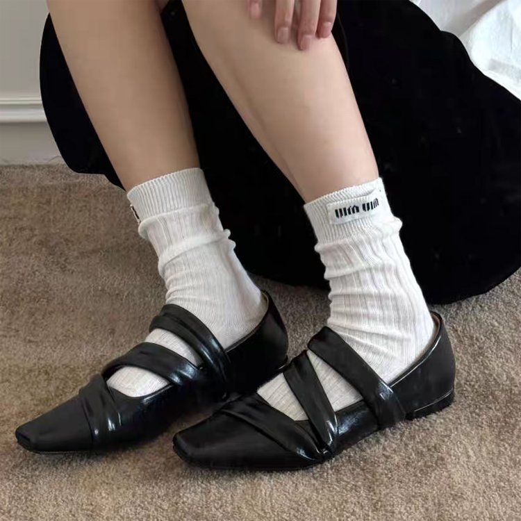 Women Retro Japanese Style Brown Mary Jane Pumps, New Autumn Winter Square Toe Slip-On Block Heel Leather Shoes