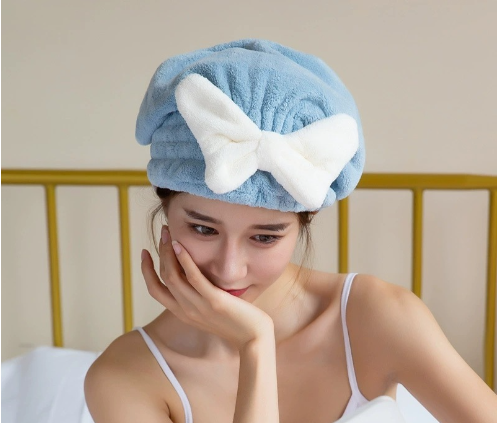 Super Water-absorbing And Quick-drying Bow Shower Cap - Image 19