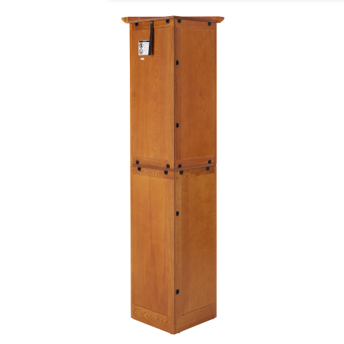 72'' Corner Pantry Cabinet 4 Tier Storage 8 Doors Adjustable Shelves