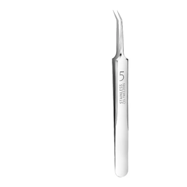 High Precision High Hardness Cell Tweezer Blackhead Removing Tweezers Stainless Steel Splinter Acne Clip No 5 Cell Tweezer Slant Tip - Shop at LoveMi