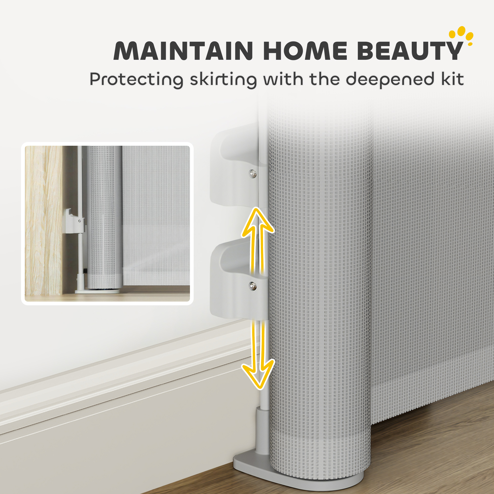 Retractable Stair Gate Extends Up To 140 Cm Wide, Dog For Doorways, Stairways — image 3