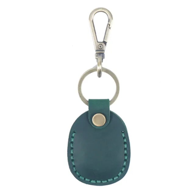 Induction Card Bag Hand sewn Leather Pendant Green - Shop at LoveMi