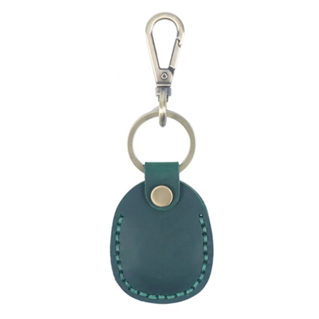 Induction Card Bag Hand-sewn Leather Pendant - Green