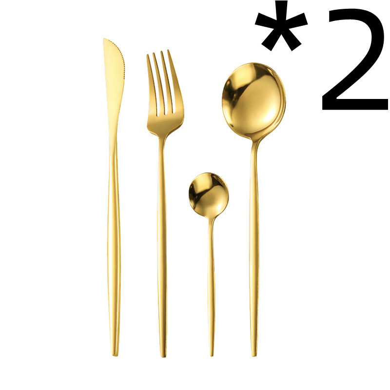 2pcs Gold