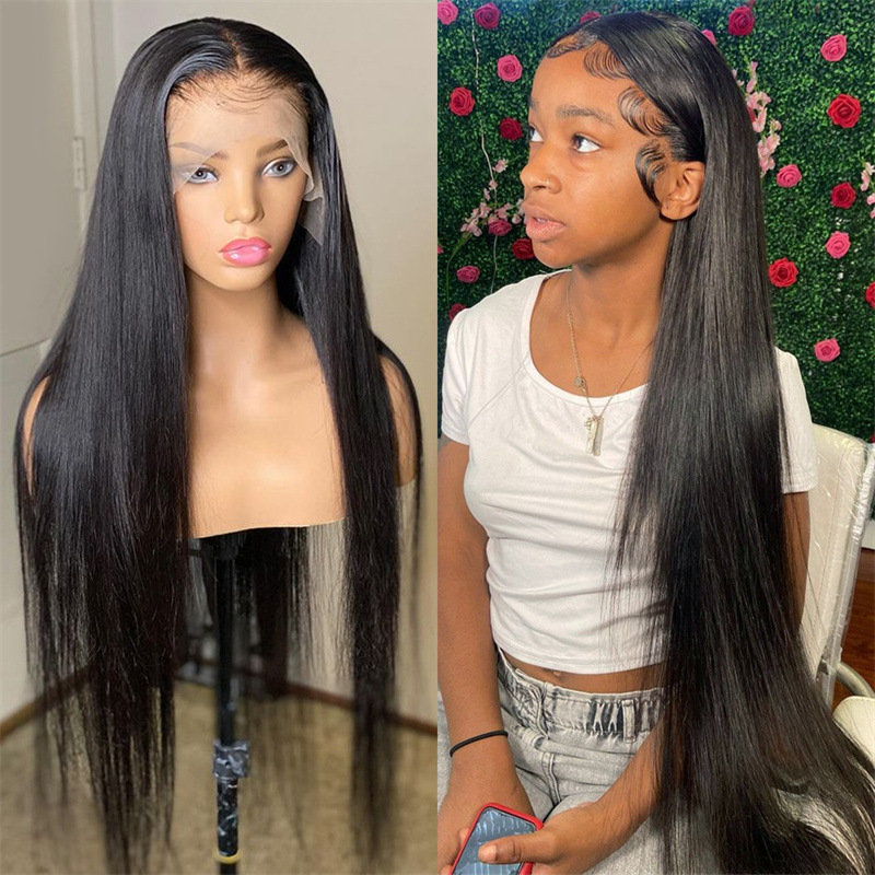 Black Long Straight Hair Chemical Fiber Headband — foto 4