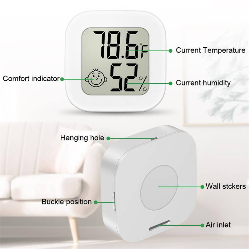 Title 7, Mini Digital Thermometer Hygrometer Room LCD Di...