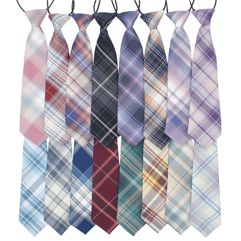 Japanese College Jk Plaid Tie Free Style