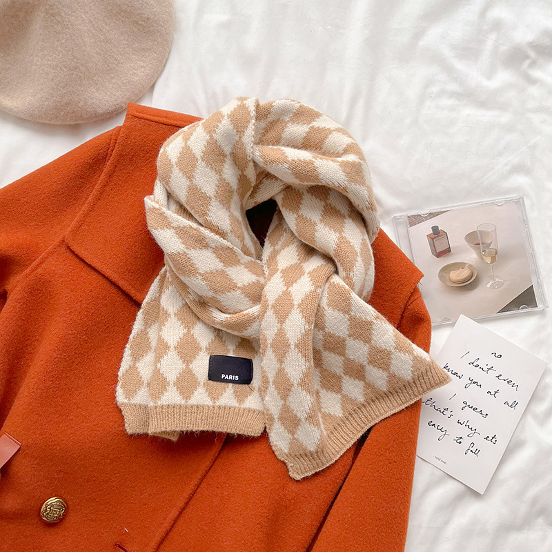 Korean Version Of Warm Long Knitted Wool Scarf