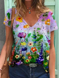 3D Printing Personality Printing Loose Women's T Shirt Top - Jl2270406 - View 1