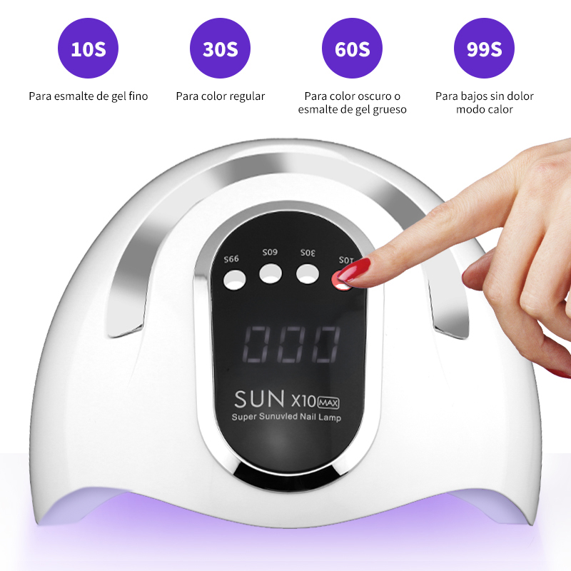 UV LED Nail Lamp, Nail Dryer For Gel Polish With 45Pcs Lamp Beads And Automatic Sensor 4 Timer Setting Professional Nail Art Tools 4