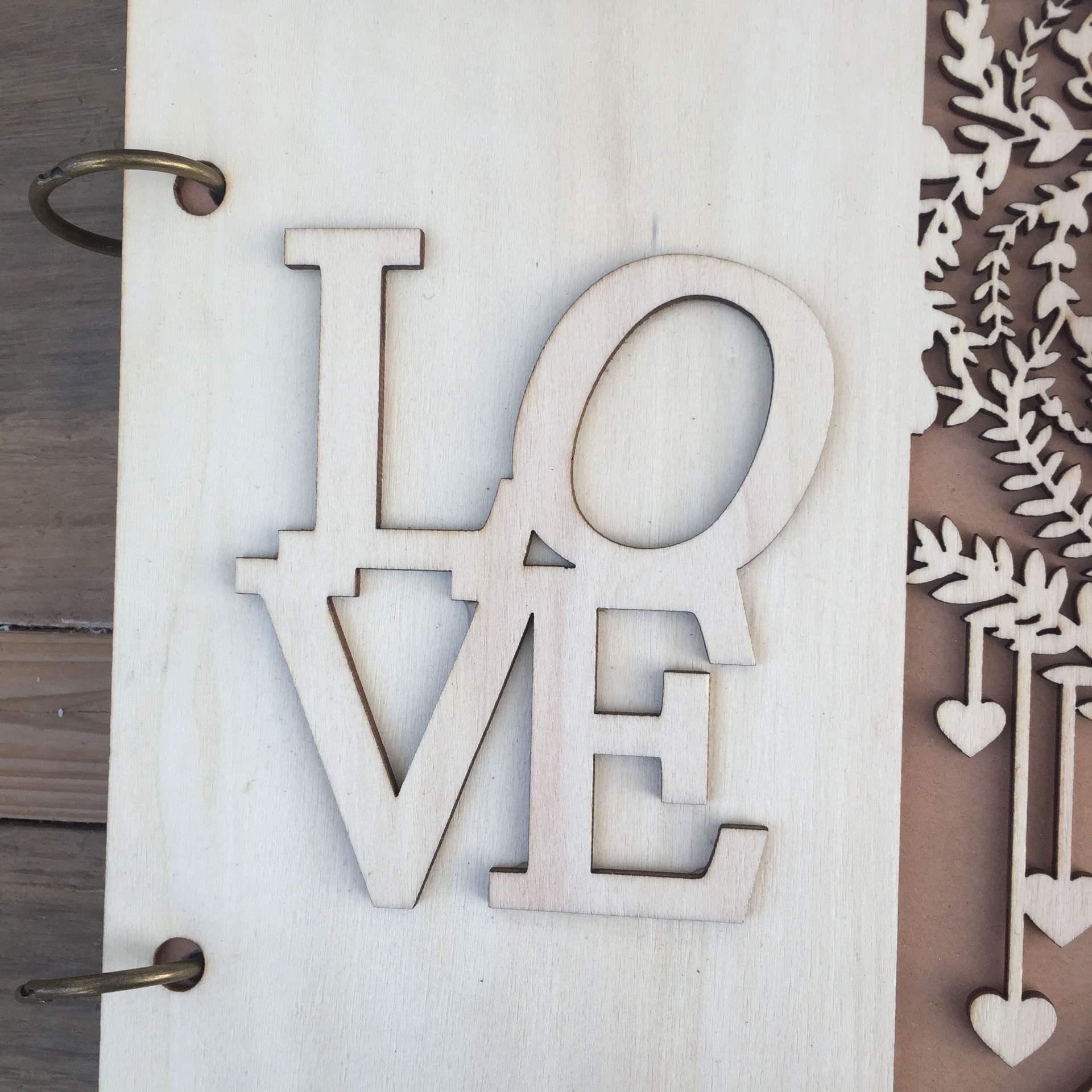 Wooden Wedding Guest Book, picture 2 of 3