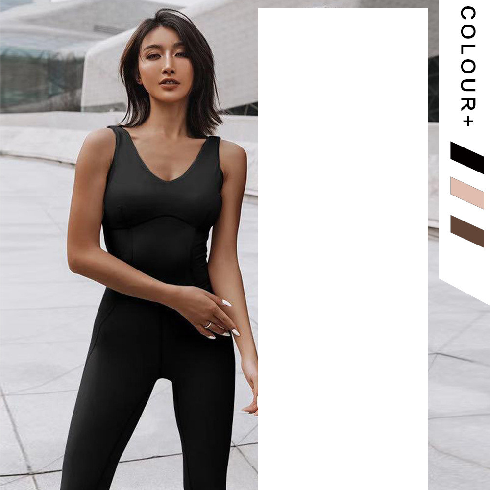 Women’s One Piece Sports Bodysuit Breathable Sleeveless Stretch