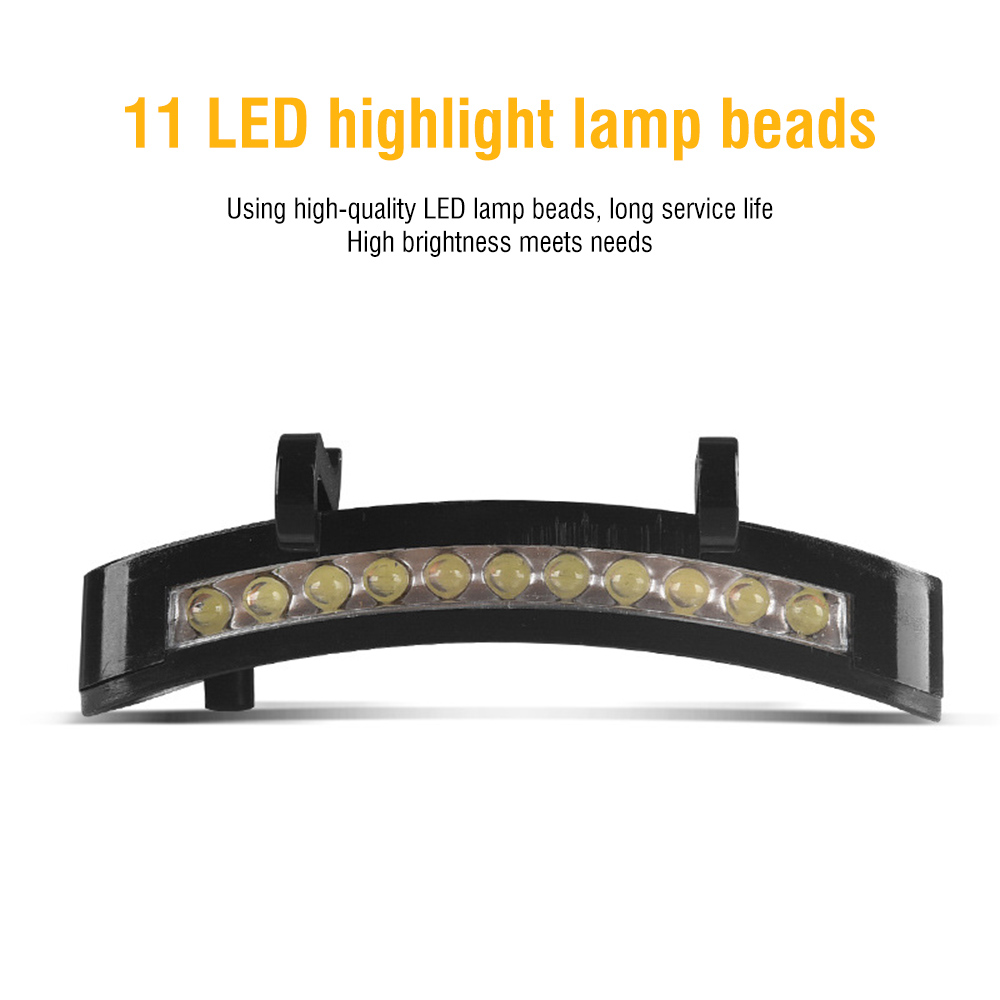 Running Camping Head Flashlight Work Lamp Cap Light 11 LED Headlight — image 8