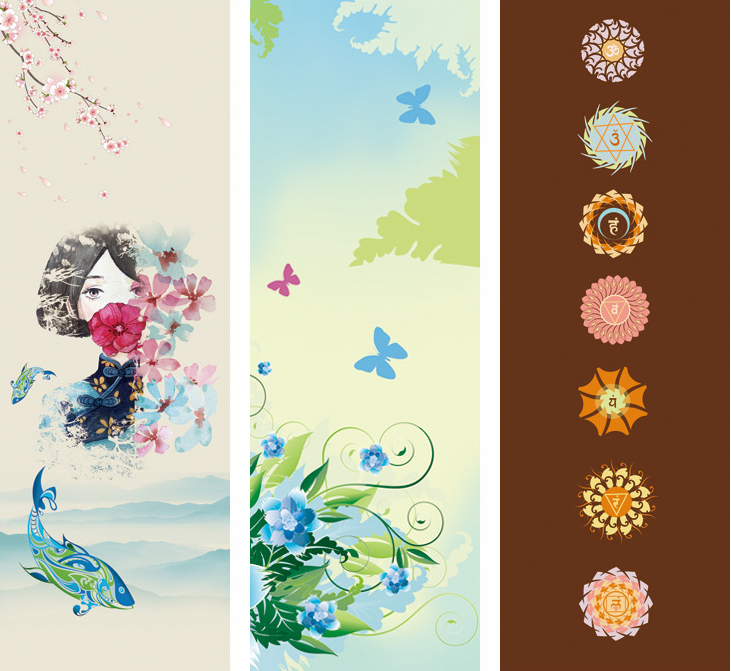 Anti-slip Suede Deerskin Velvet Yoga Mat Flower