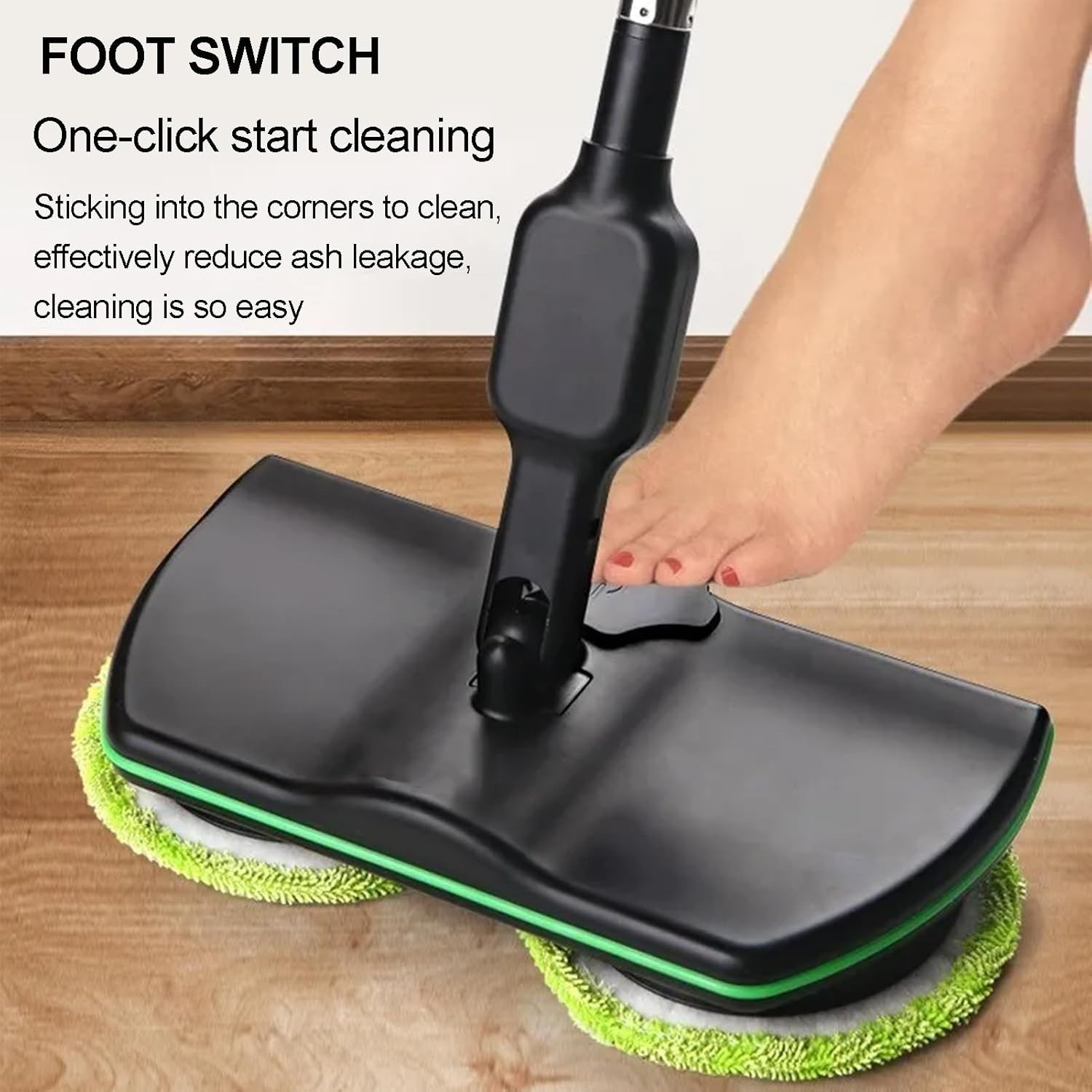 UK Cordless Power Electric Spinning Mop Rechargeable Floor Cleaner Scrubber — image 7