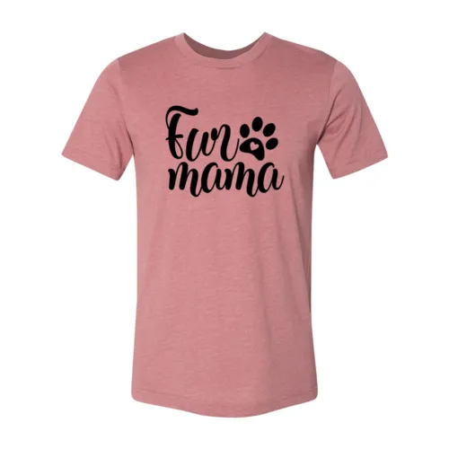 Short Sleeve Fur Mother T shirt Pink - Shop at LoveMi