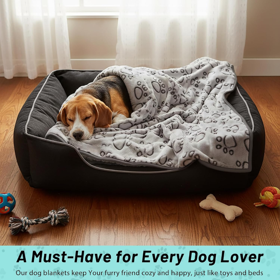 Premium Soft Dog Blanket Washable, 40x32 Cat Blanket For Indoor Cats Large Medium Small Dog Puppy 4