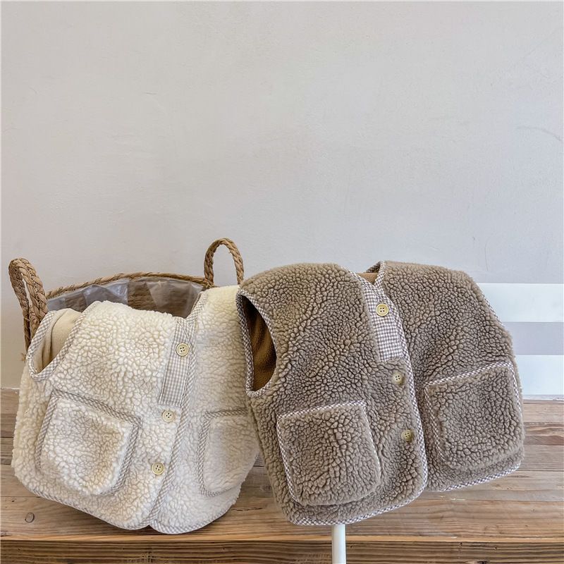 Children's Fashion Lambswool Thickened Vest - Image 5