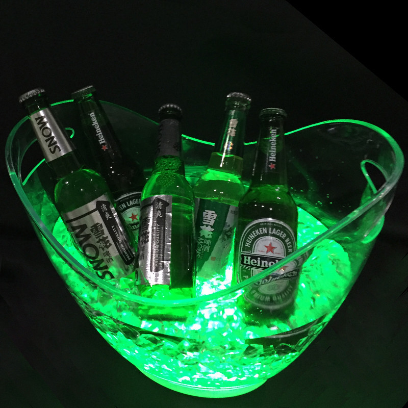 Led Ice Bucket Ingot Ice Bucket KTV Ice Bucket Luminous Ice