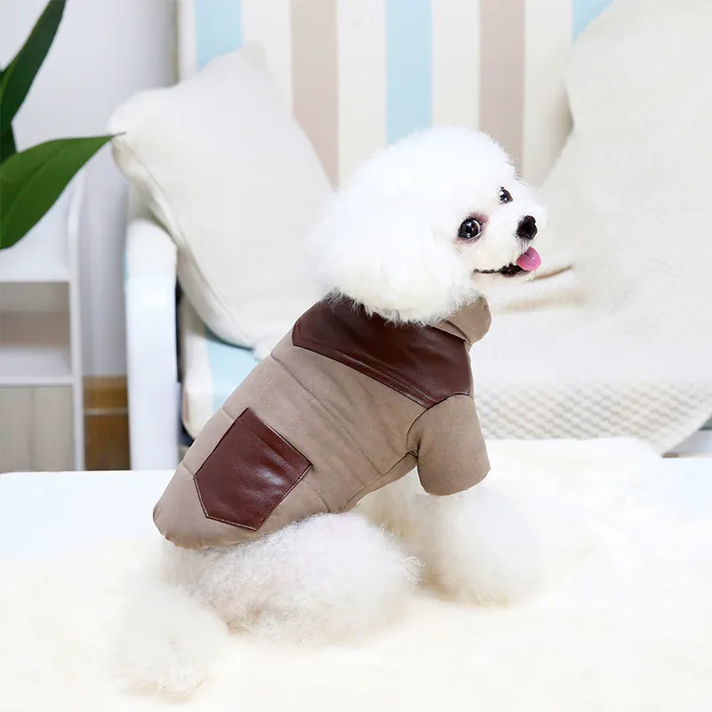 Pet Flower Sling Skirt Spring And Summer Thin Skirt Puppy Clothes - Khaki