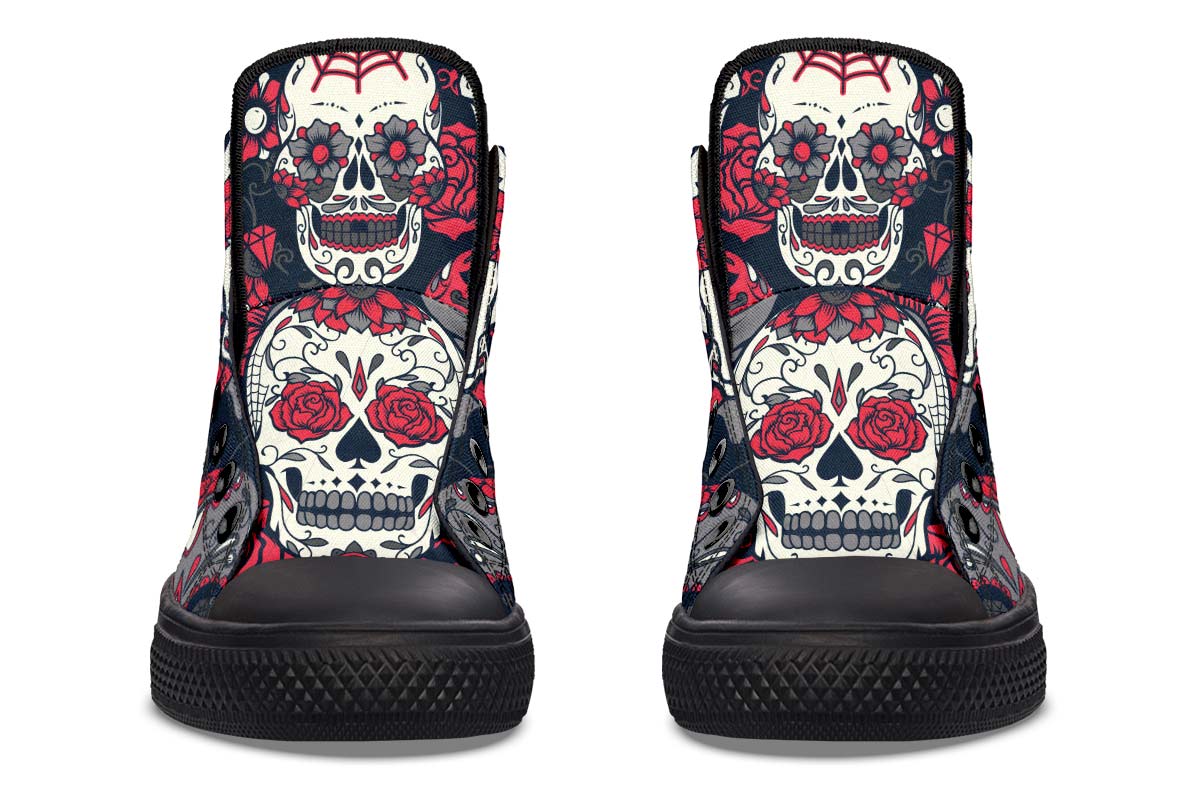 Printed Couple High-top Canvas Shoes